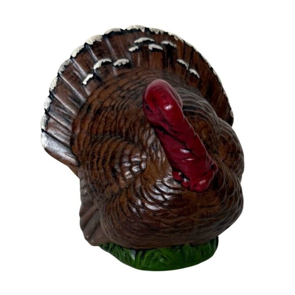 Kitschy Studio Art Turkey Figurine Thanksgiving Decor VTG 70s Centerpiece - Picture 1 of 11